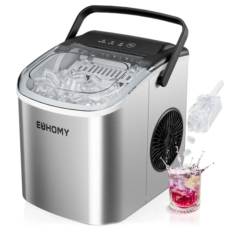 Smart Ice - Máquina de Gelo Portátil 12kg - Compacta, Silenciosa e Rápida