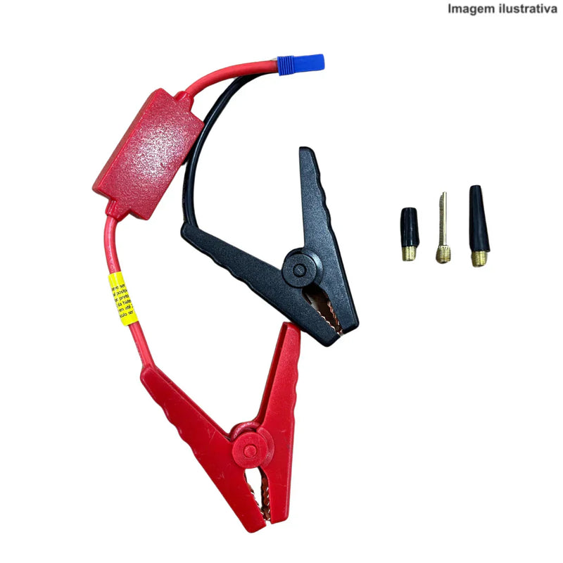 CARGA DE BATERIA + BOMBA DE AR PORTÁTIL + LANTERNA [3 em 1]